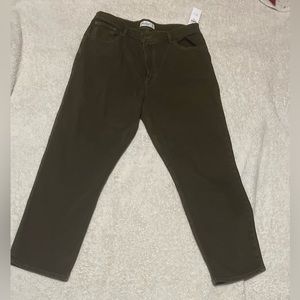 Abercrombie and Fitch High Rise 32 short Brown Jeans